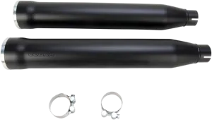 1801-0716 - COBRA 3" RPT Mufflers for '07-'17 Softail - Black 6053B