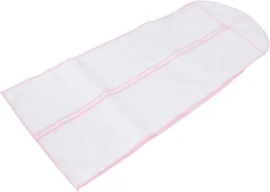 1Pc Nonwoven Wedding Dress Storage Bag Long Edge Bridal Garment Cover for Wedding Gown Protection Travel Friendly Breathable Design