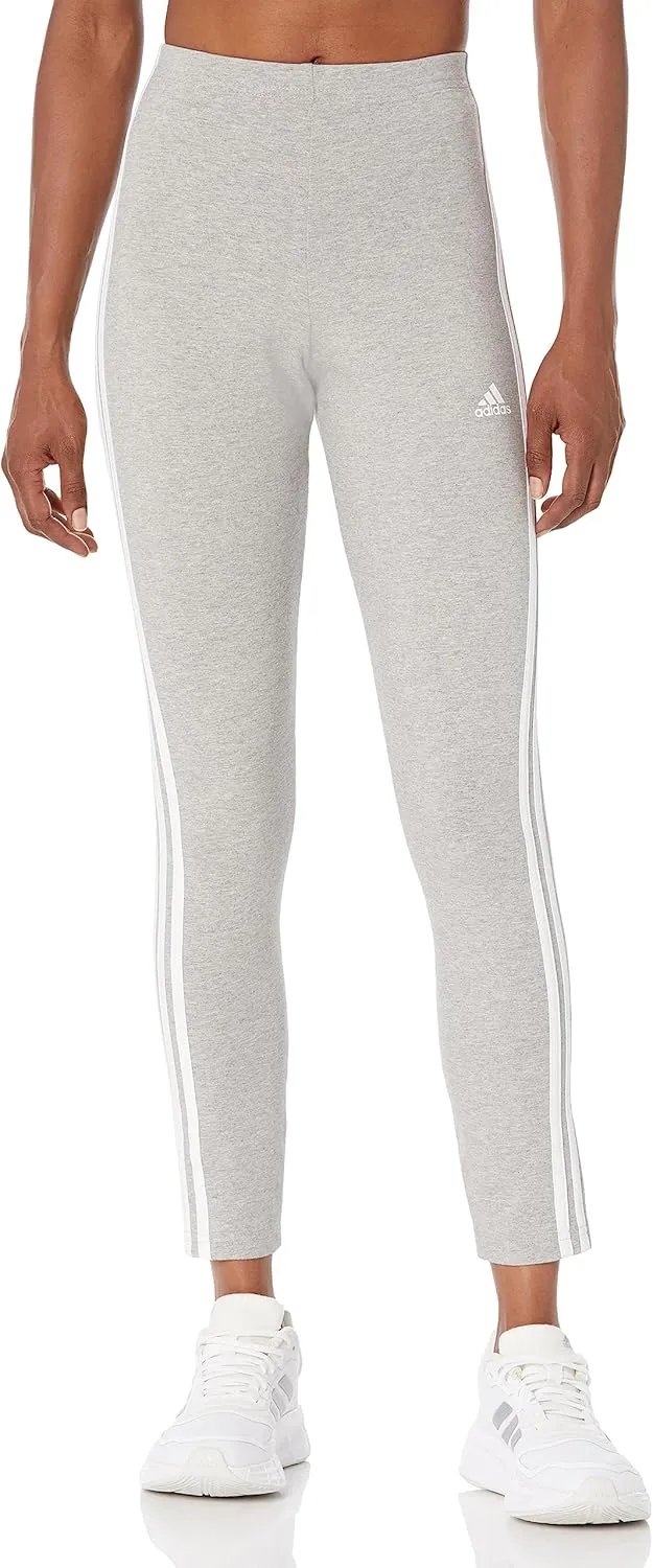 adidas Women's Essentials 3-Stripes High-Waisted Single Jersey Leggings