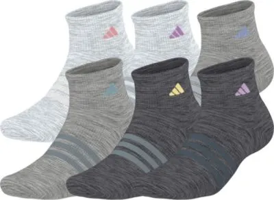 adidas Women's Superlite 3.0 6-Pack Quarter Socks