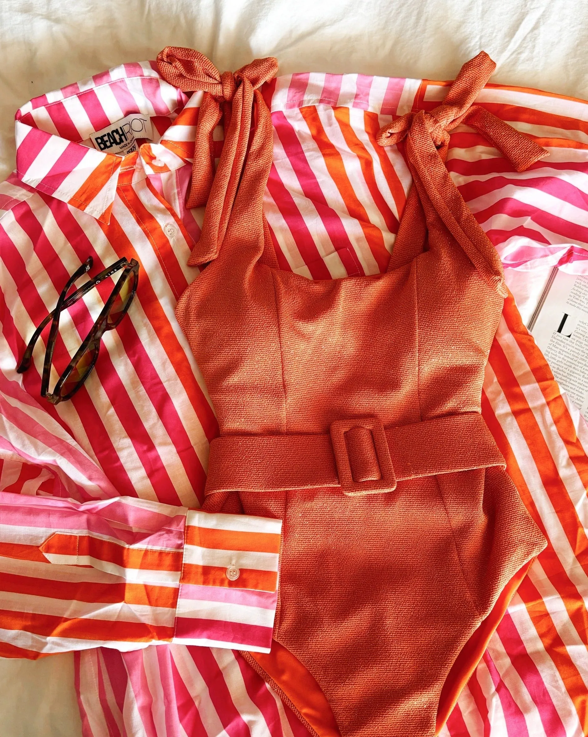 ALEXA TOP SUNSET STRIPES