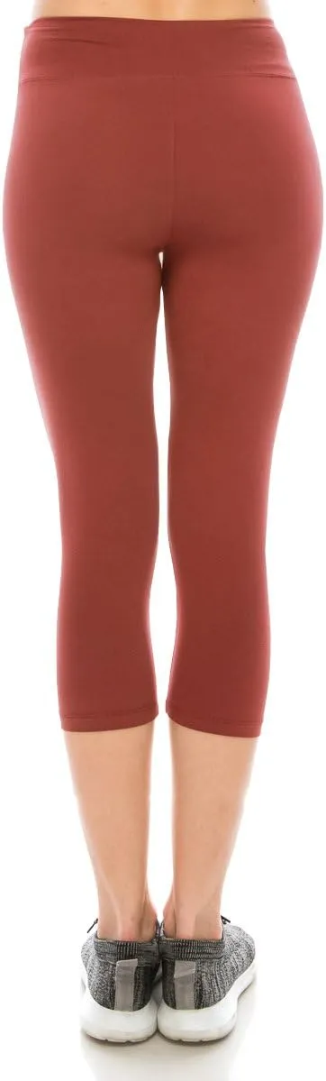 ALWAYS Women's Super Soft Capri Leggings - High Waisted Casual Yoga Pants