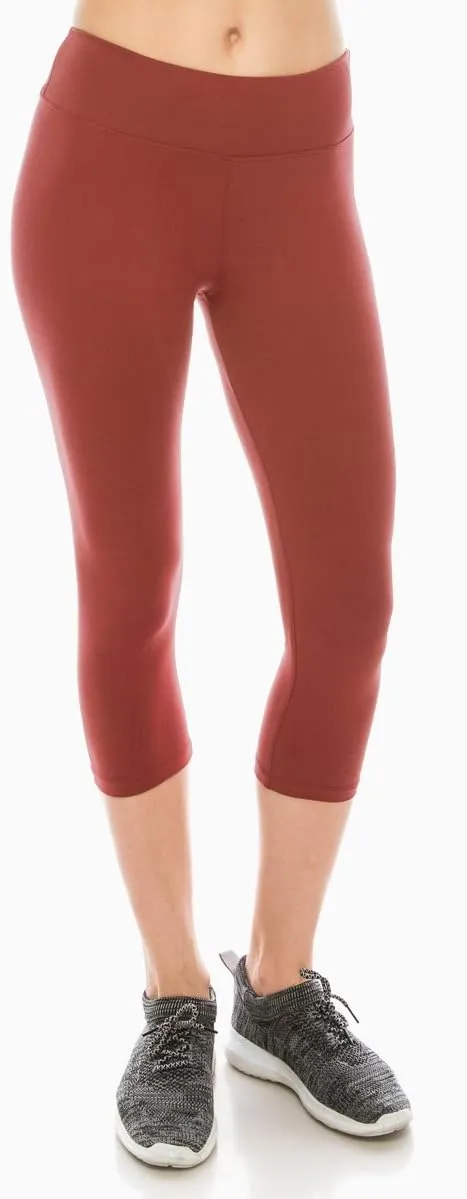 ALWAYS Women's Super Soft Capri Leggings - High Waisted Casual Yoga Pants