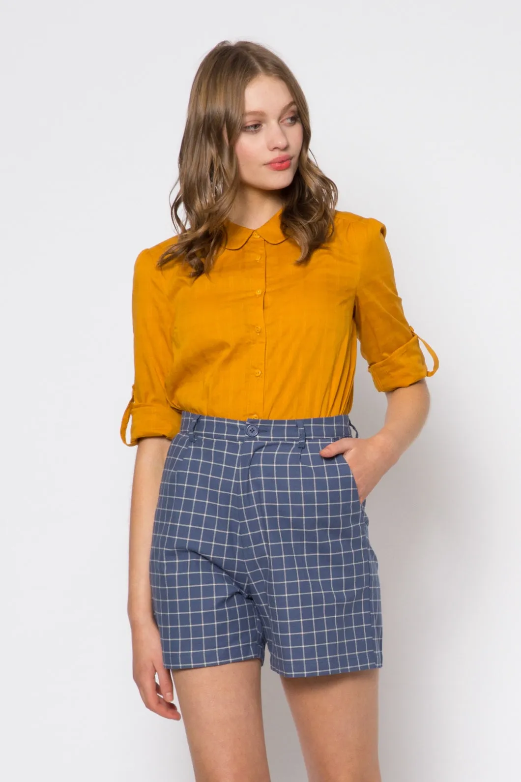 Amber Check Short