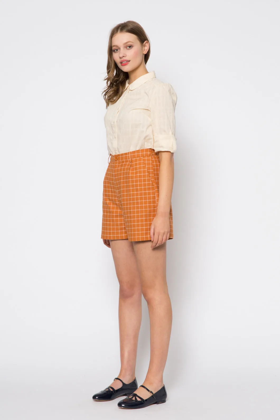 Amber Check Short