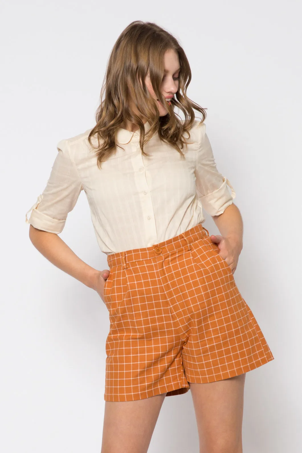 Amber Check Short
