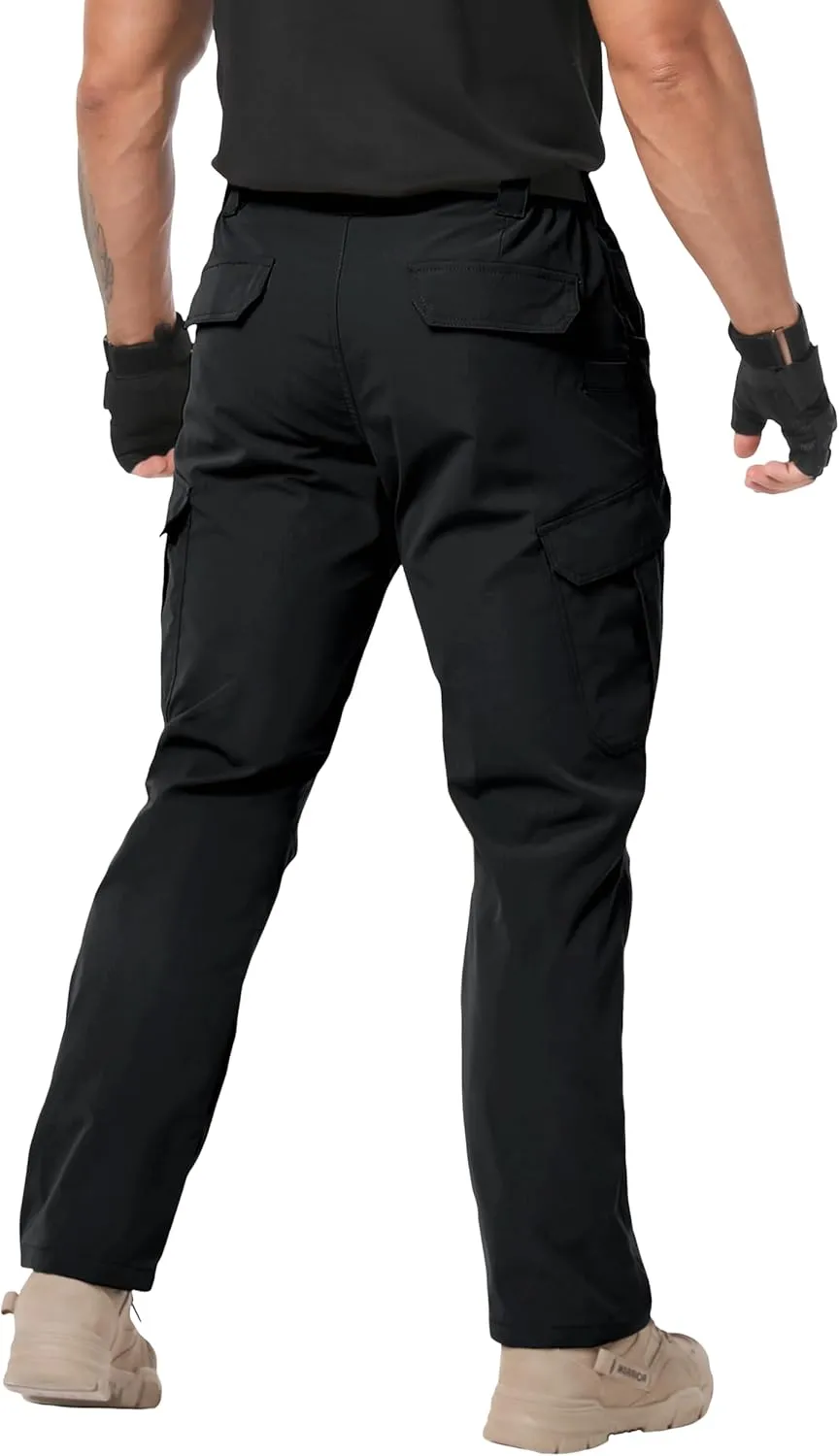 Arunlluta Mens Tactical Pants, Ripstop Water Resistant Cargo Work Pants for Men, Stretch Hiking Pants Lightweight