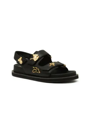 Augustine Charm Sandal Black