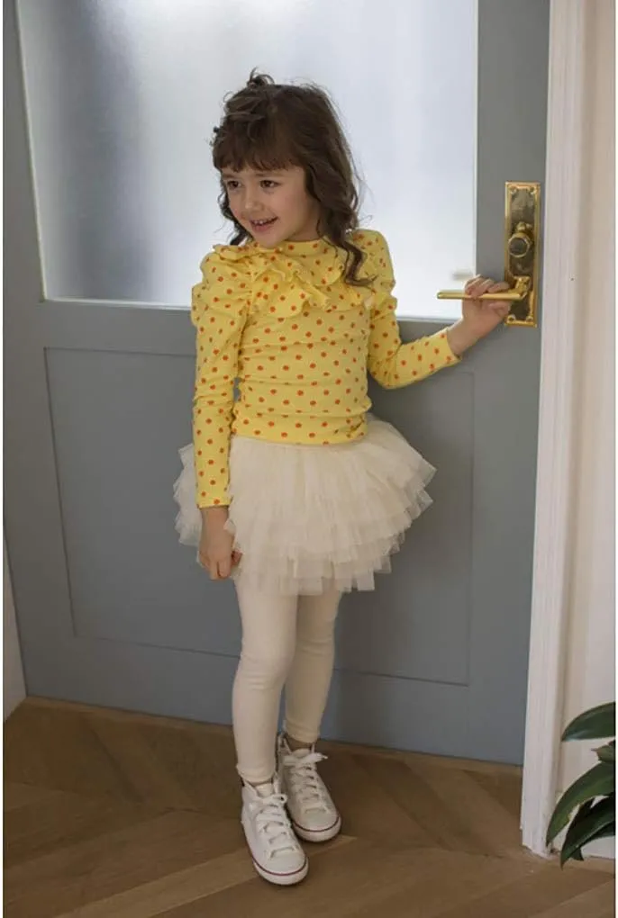 Baby Toddler Girls' Tutu Leggings Tulle Ruffle Skirted Pants 2-6T