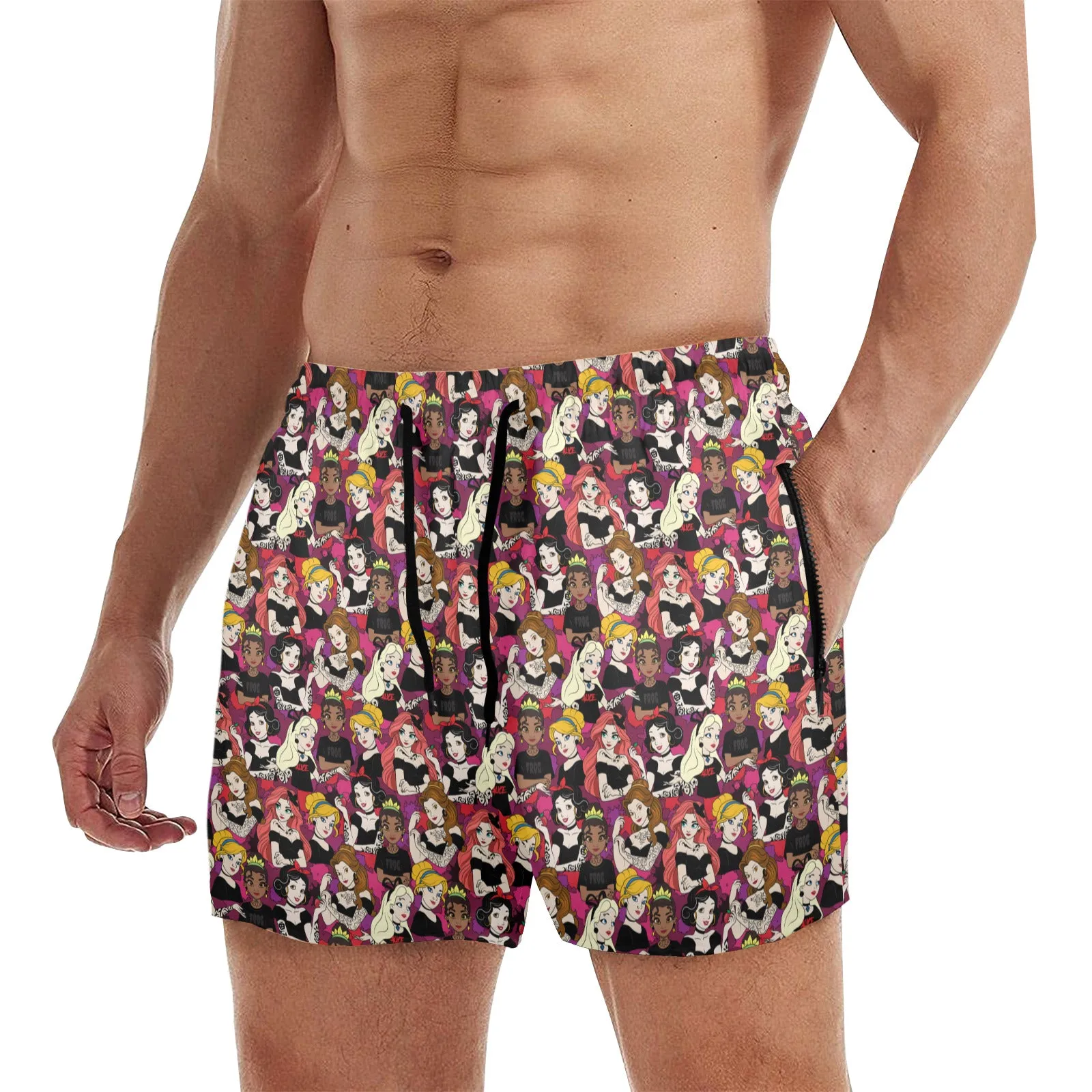 Bad Girls Men's Quick Dry Athletic Shorts
