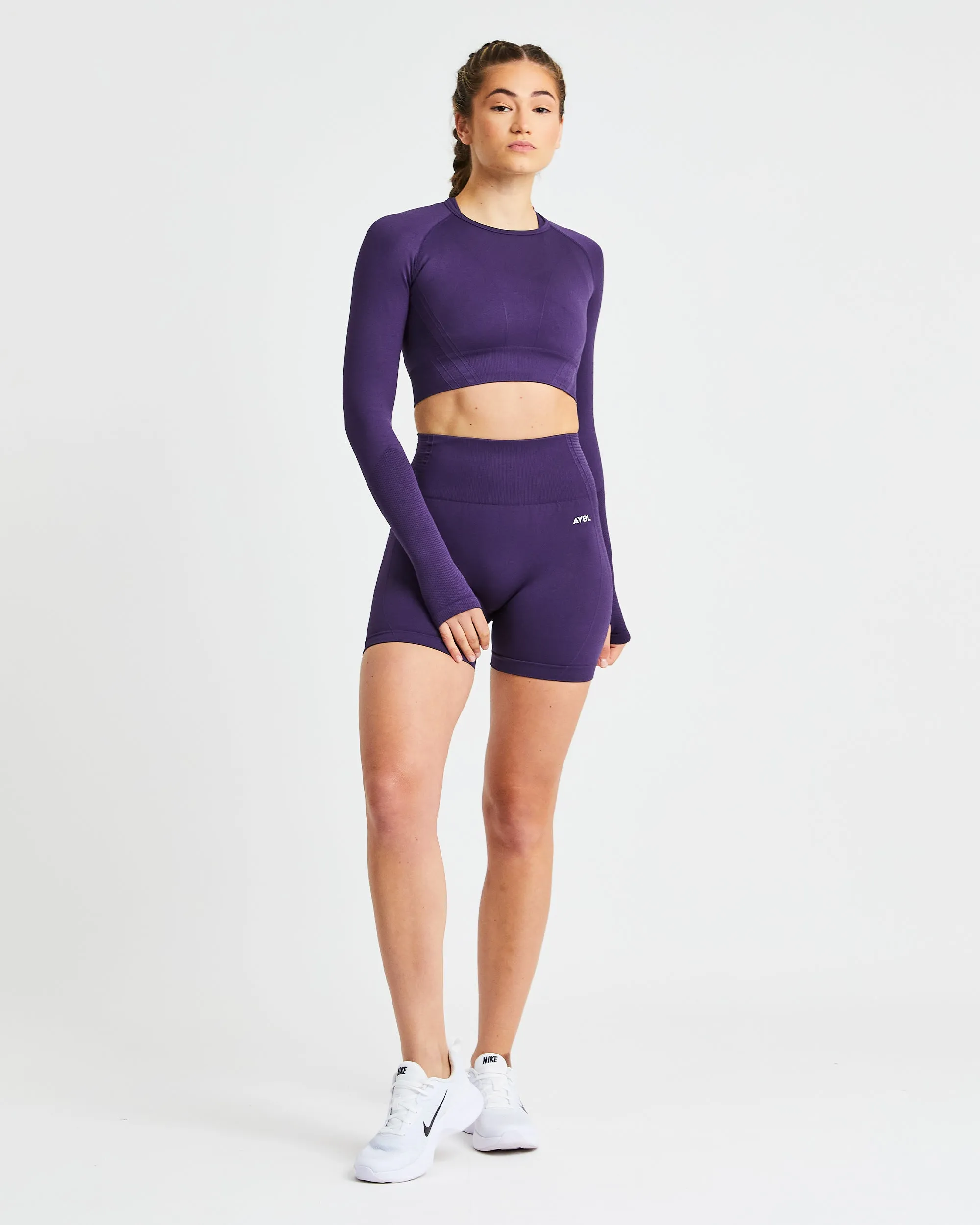 Balance V2 Seamless Shorts - Mulberry Purple