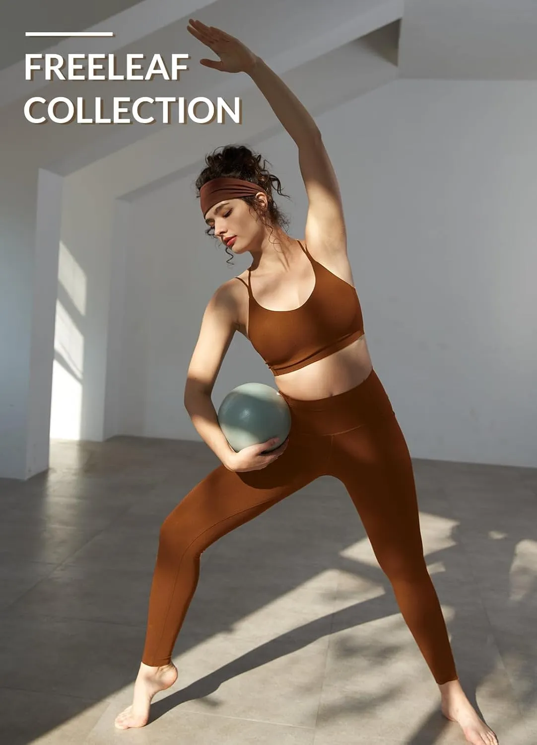 baleaf Freeleaf Women's 7/8 Yoga Leggings with Pockets, High Waisted 27" Workout Lounge Leggings Cozy Soft Athletic Pants