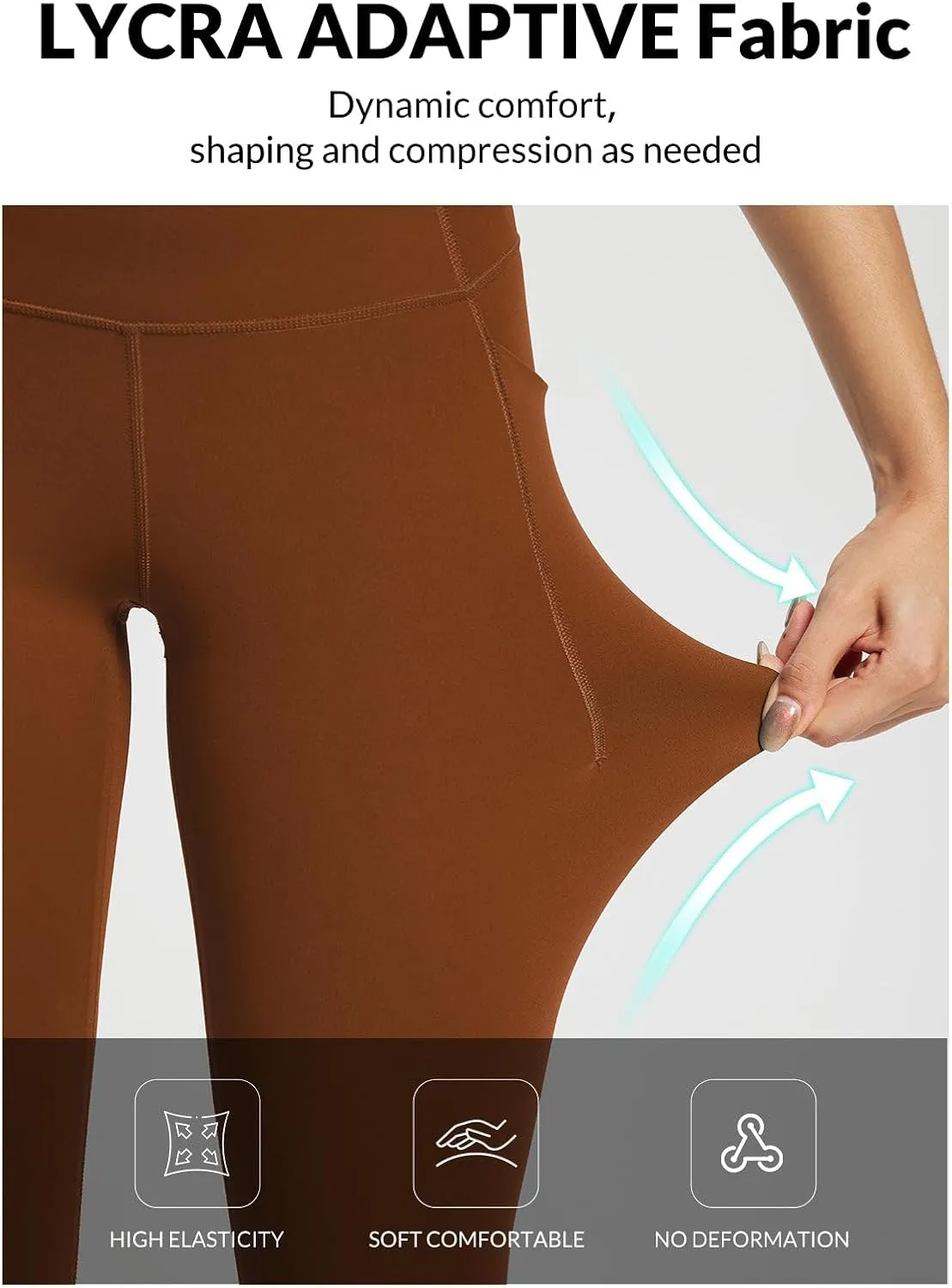 baleaf Freeleaf Women's 7/8 Yoga Leggings with Pockets, High Waisted 27" Workout Lounge Leggings Cozy Soft Athletic Pants