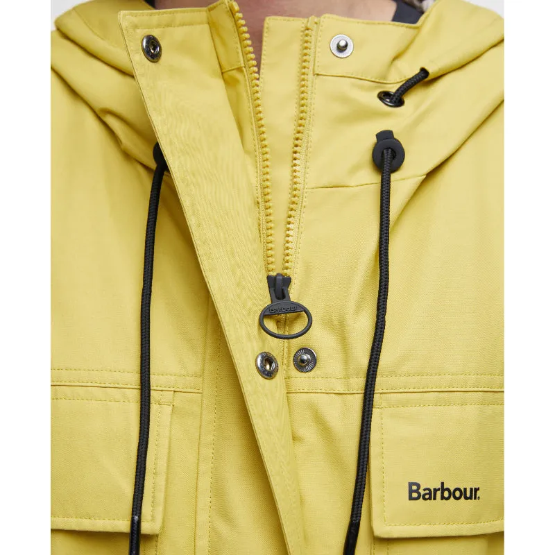 Barbour Evie Ladies Showerproof Parka - Limeade/Light Sand