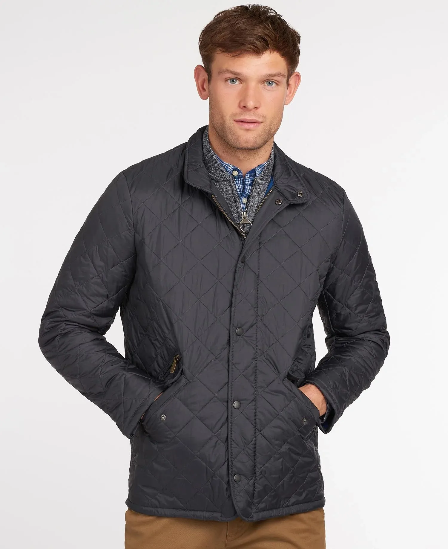 BARBOUR FLYWEIGHT CHELSEA QUILTED JACKET - NAVY
