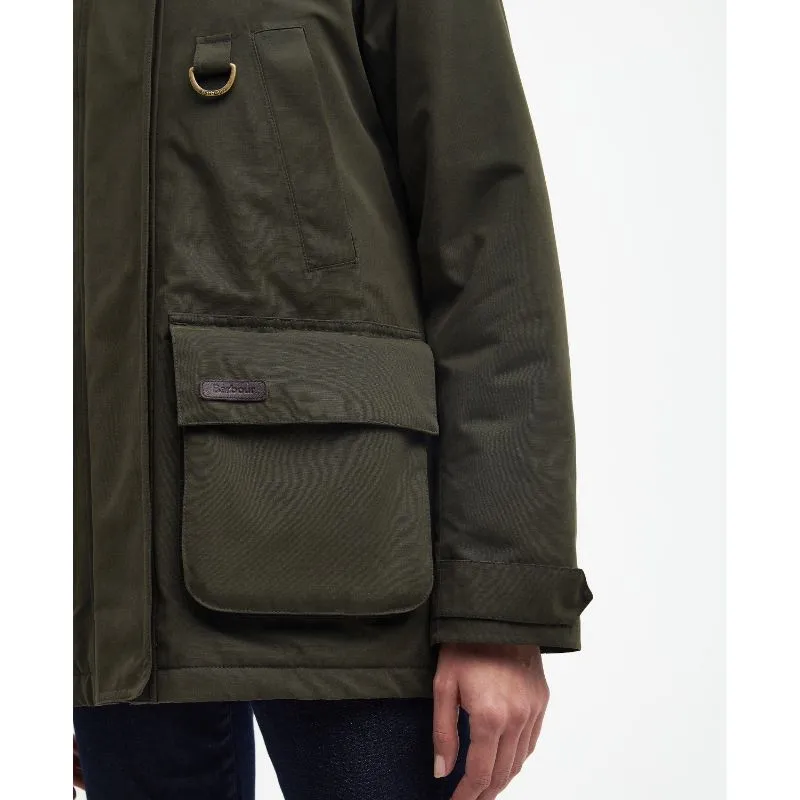 Barbour Retriever Ladies Waterproof Jacket - Olive