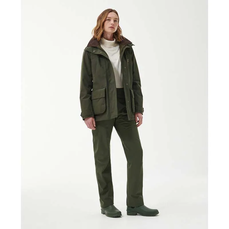 Barbour Retriever Ladies Waterproof Jacket - Olive