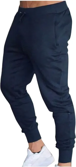 BIFUTON Joggers for Men Slim Fit Tapered Leg Pants Lace Up Athletic Sweatpants Lightweight Sports Running Pants with Pockets
