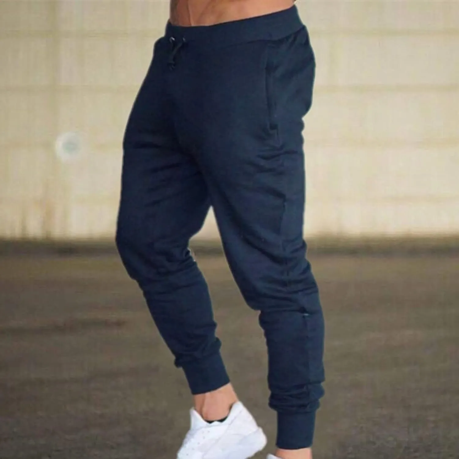 BIFUTON Joggers for Men Slim Fit Tapered Leg Pants Lace Up Athletic Sweatpants Lightweight Sports Running Pants with Pockets