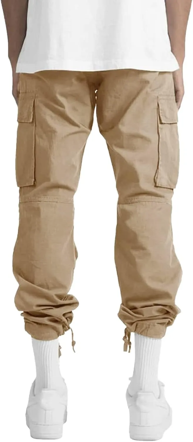 Big and Tall Sweatpants for Men Jogger Pants Pockets Men's Pants Mens Active Athletic Sweatpants Fleece Open Bottom