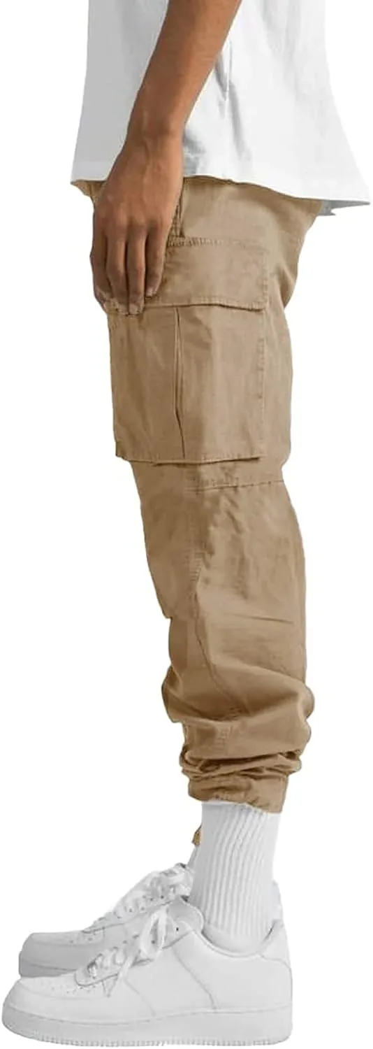Big and Tall Sweatpants for Men Jogger Pants Pockets Men's Pants Mens Active Athletic Sweatpants Fleece Open Bottom