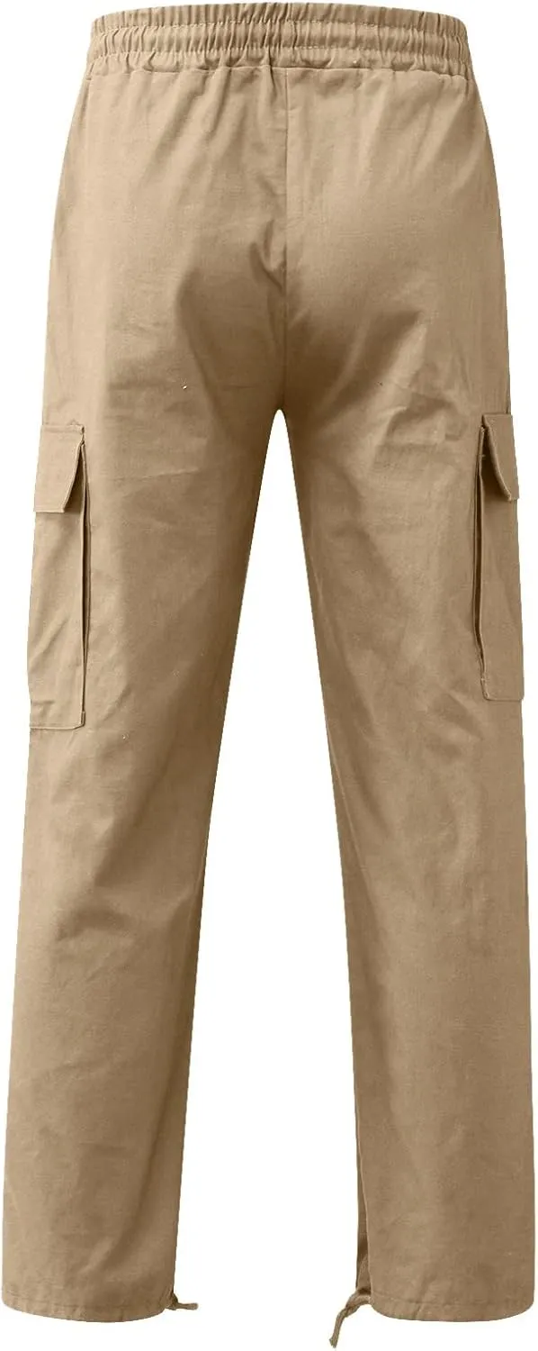 Big and Tall Sweatpants for Men Jogger Pants Pockets Men's Pants Mens Active Athletic Sweatpants Fleece Open Bottom