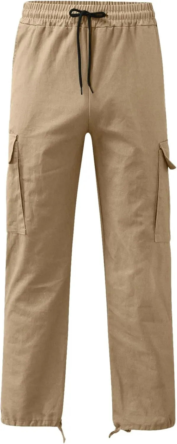 Big and Tall Sweatpants for Men Jogger Pants Pockets Men's Pants Mens Active Athletic Sweatpants Fleece Open Bottom