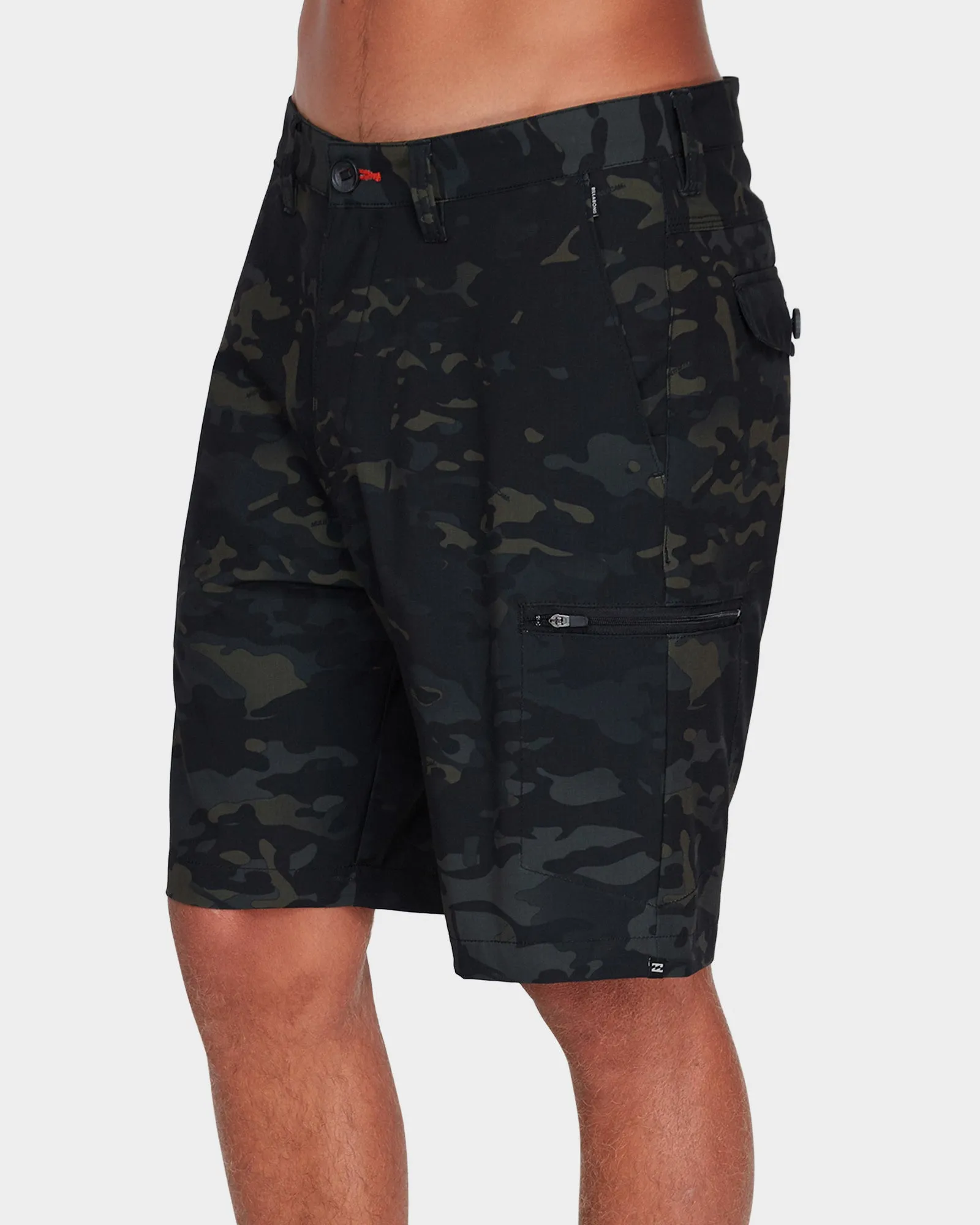 Billabong Surftrek Multicam Black Cargo Hybrid Short