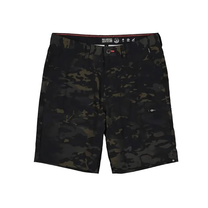 Billabong Surftrek Multicam Black Cargo Hybrid Short