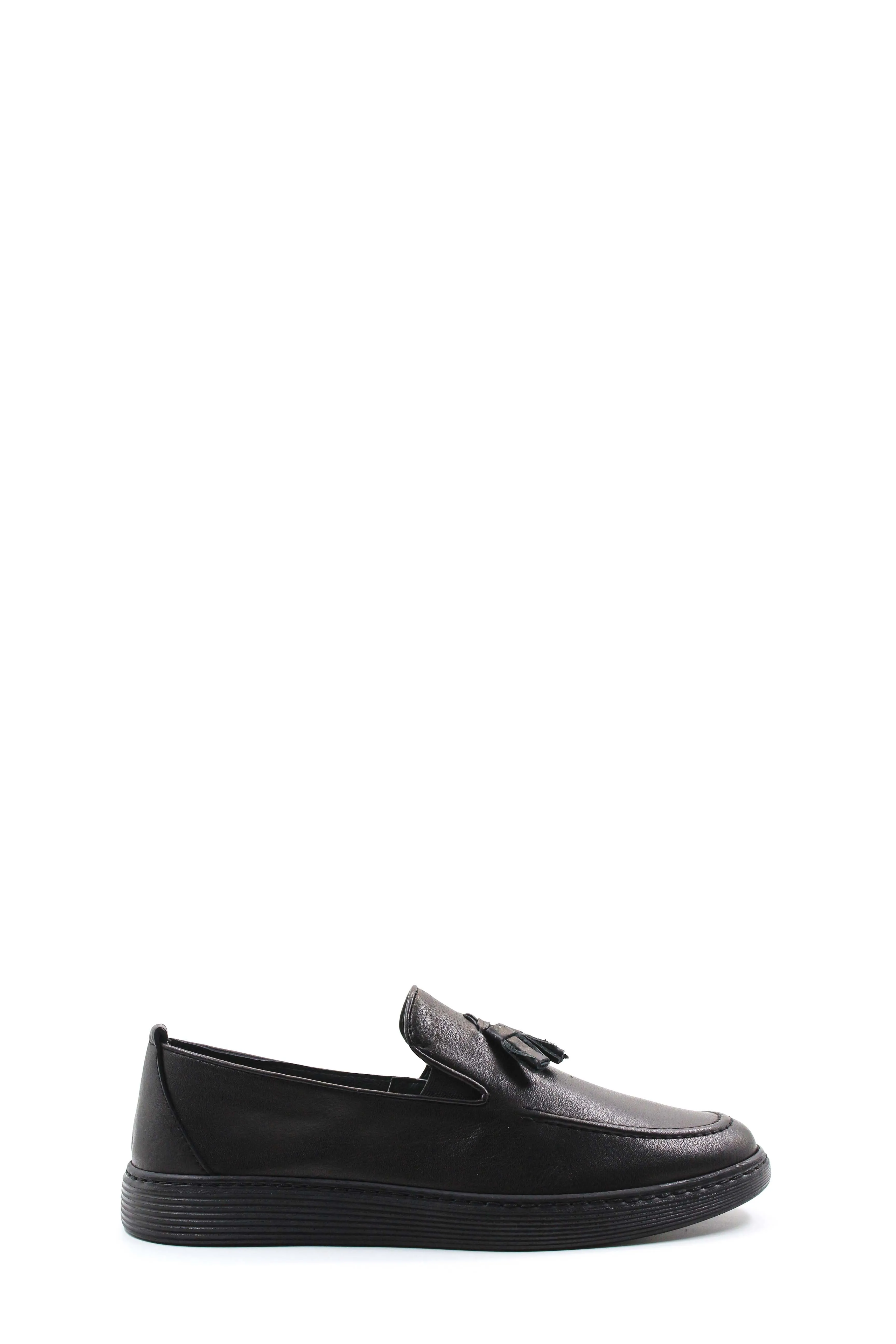 Black Tassel Slip-Ons-Wessi