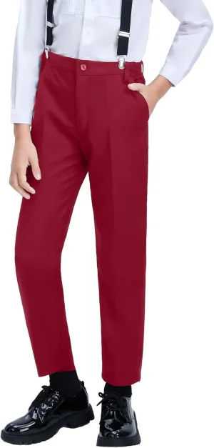 Boys Dress Pants Formal Suits Pants School Unifrom Dresswear