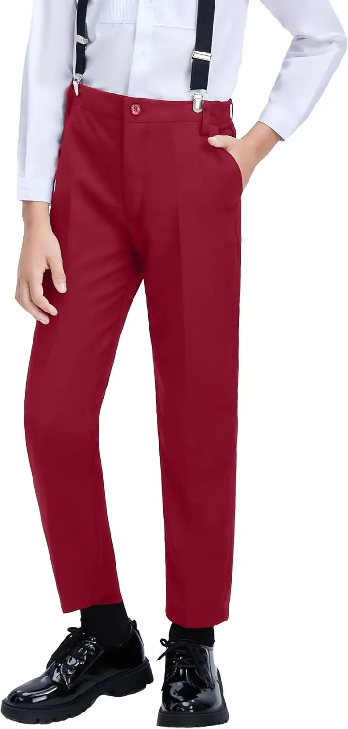 Boys Dress Pants Formal Suits Pants School Unifrom Dresswear