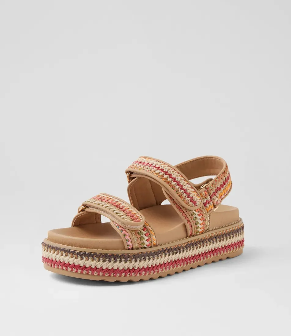 Bridgett Natural Multi Woven Shoes