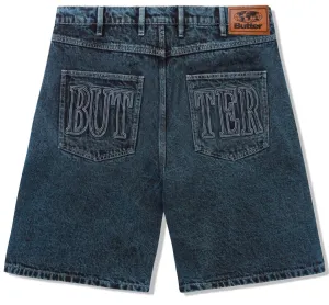 Butter Goods Applique Denim Jorts / Acid Indigo