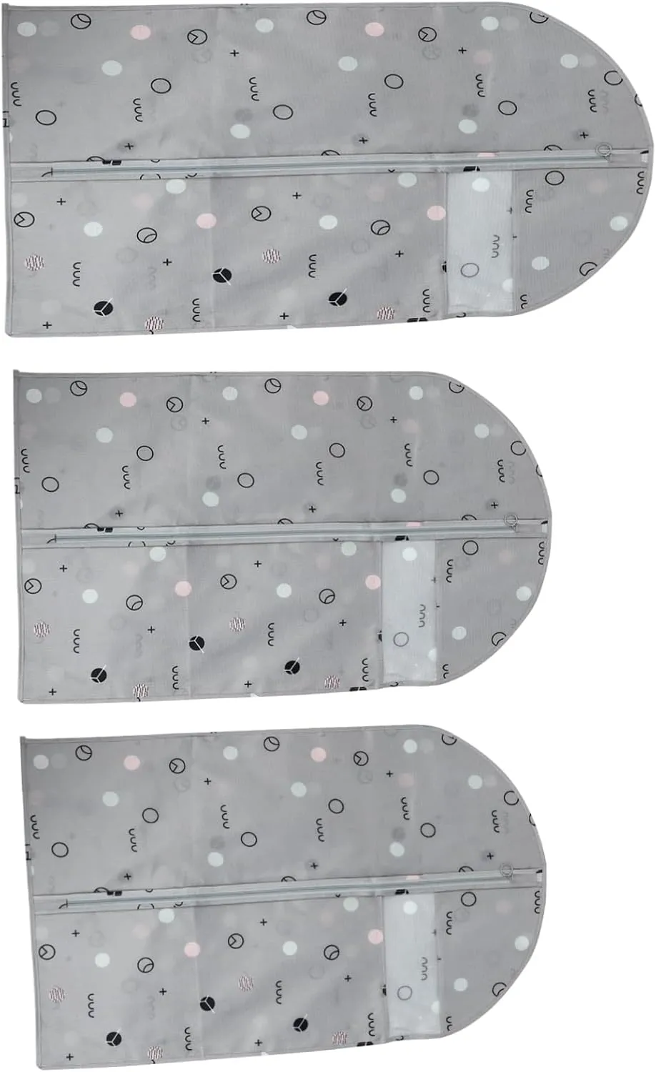 Cabilock 1 Set Garment Bag Oxford Coat Covers for Suit Dress Storage Lightweight Scratch Breathable Design for Long Term Use