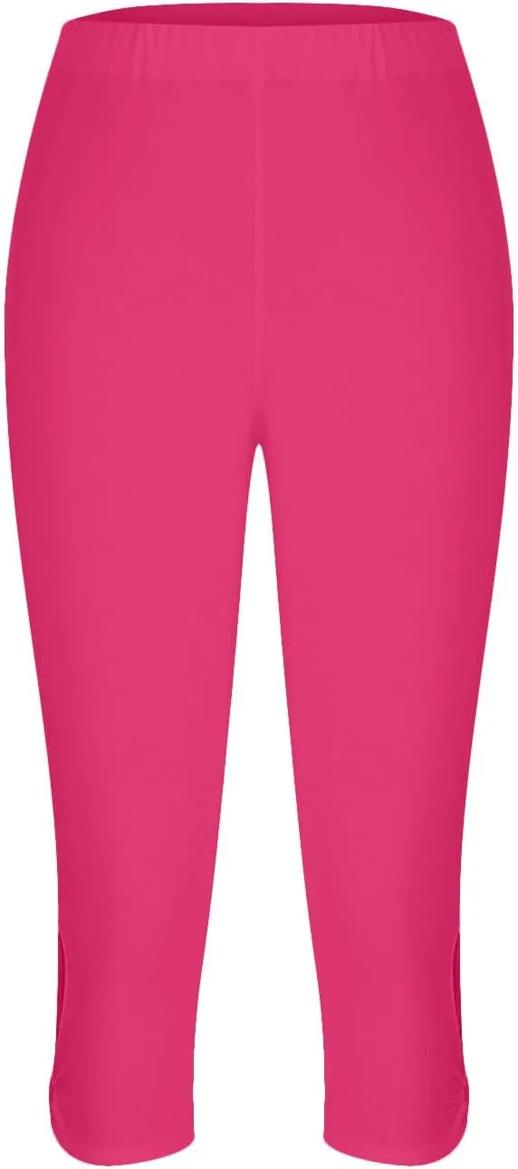 Capris Pants for Women 2025 Summer, High Waist Workout Compression Capris Leggings