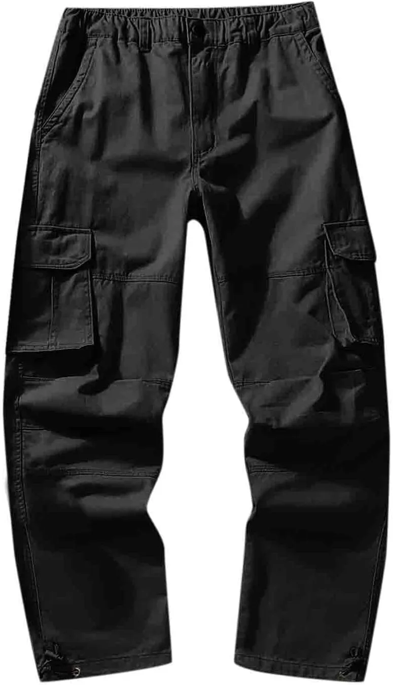 Cargo Pants for Men Big and Tall, Casual Pocket Sport Work Casual Trouser Pants Big and Tall Sweatpants for Men Mens