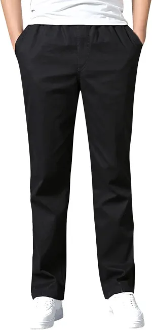 Cargo Pants for Men Big and Tall, for Men Casual Heavyweight Sweatpants Classic Fit Cargo Work Pants Wild Drawstring