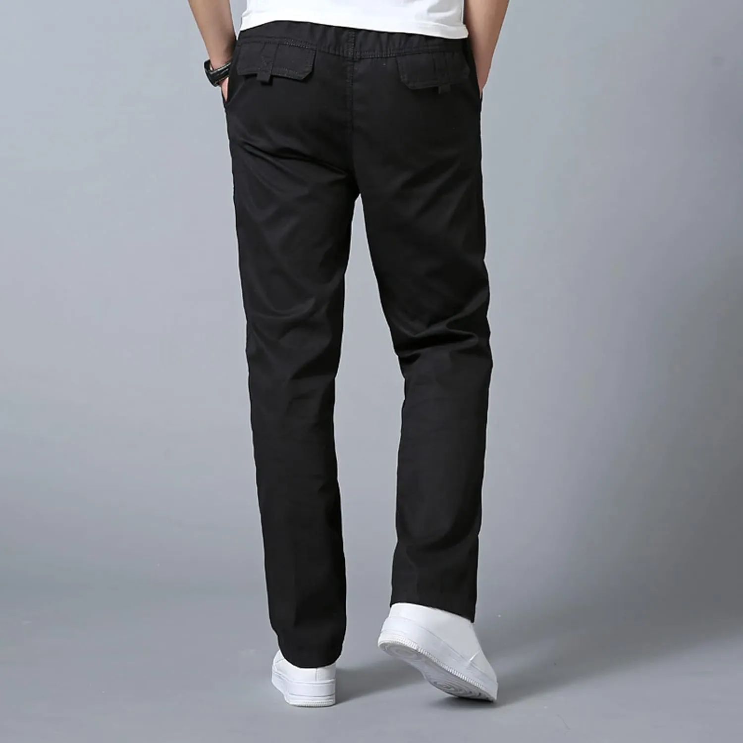Cargo Pants for Men Big and Tall, for Men Casual Heavyweight Sweatpants Classic Fit Cargo Work Pants Wild Drawstring