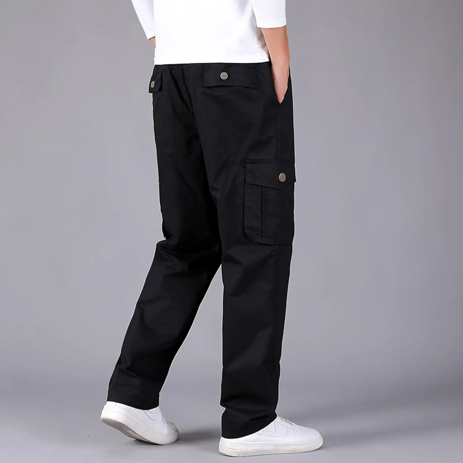Cargo Pants for Men Big and Tall, Loose Jogger Pants High Street Sports Outdoor Running Sweater Trousers Cargo Pants