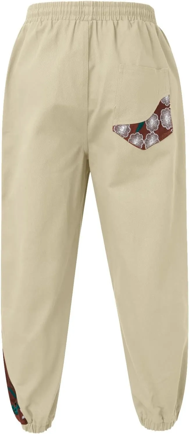 Cargo Pants for Men Big and Tall, Pants Men's Sweatpants Casual Lounge Cotton Yoga Pants Loose Open Bottom Straight