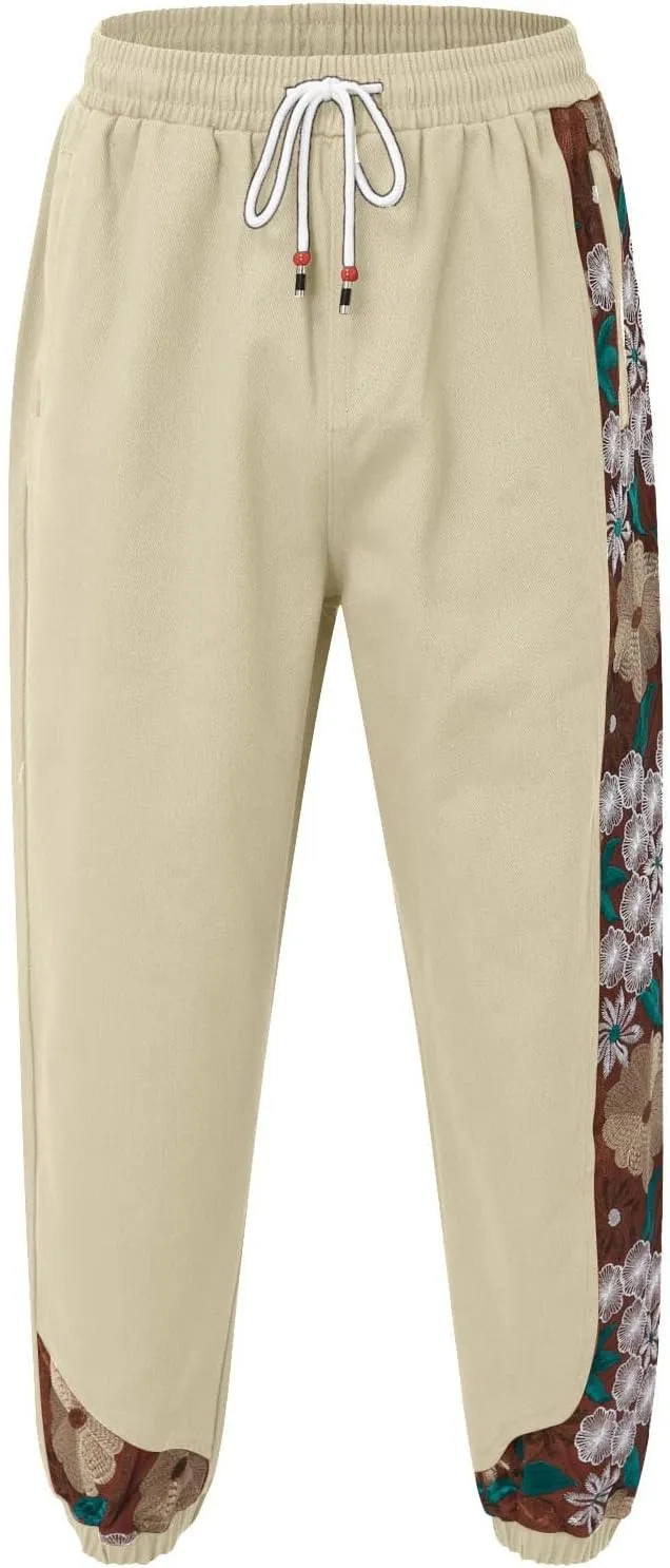 Cargo Pants for Men Big and Tall, Pants Men's Sweatpants Casual Lounge Cotton Yoga Pants Loose Open Bottom Straight