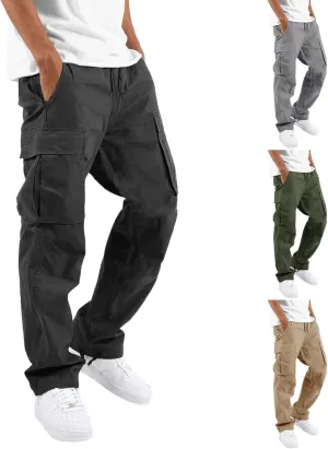 Cargo Pants for Men Joggers for Men Stretch Men's Slim Fit Fleece Pants Winter Big and Tall Stretch Jogger Sweatpants