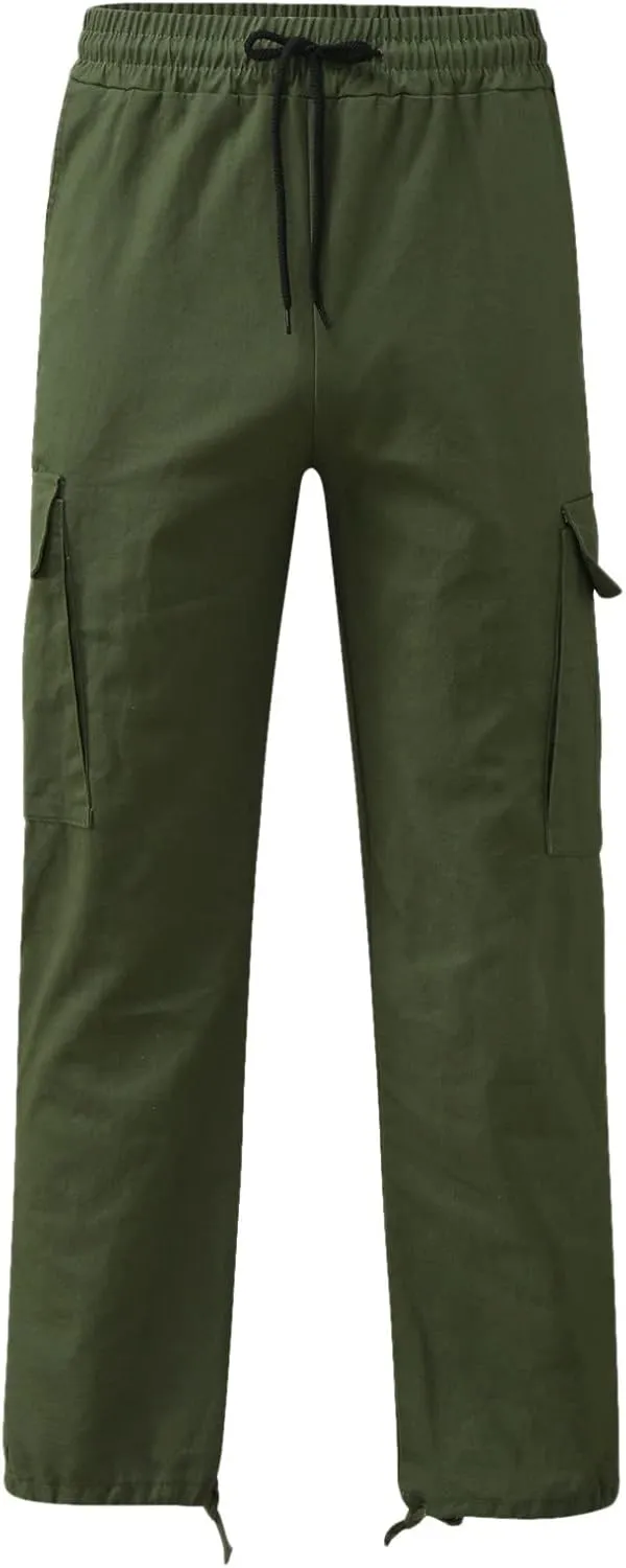 Cargo Pants for Men Joggers for Men Stretch Men's Slim Fit Fleece Pants Winter Big and Tall Stretch Jogger Sweatpants