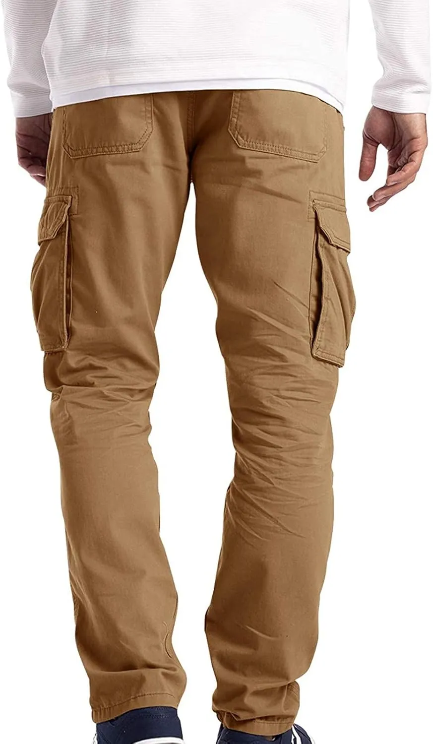 Cargo Pants for Men Joggers Wild Athletic Work Pants Loose Fit Hiking Trousers Outdoor Wearing Track Pants with Pockets