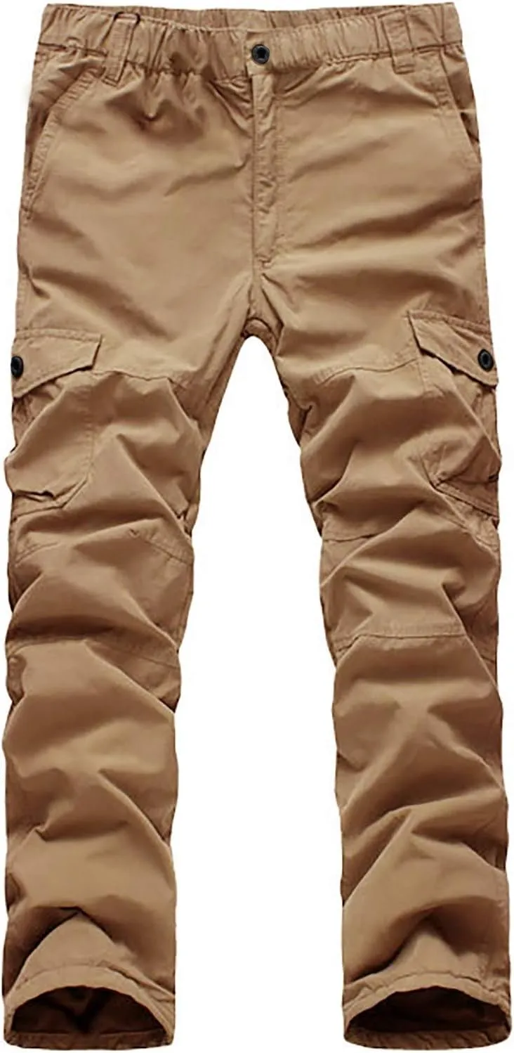Cargo Pants for Men Joggers Wild Athletic Work Pants Loose Fit Hiking Trousers Outdoor Wearing Track Pants with Pockets