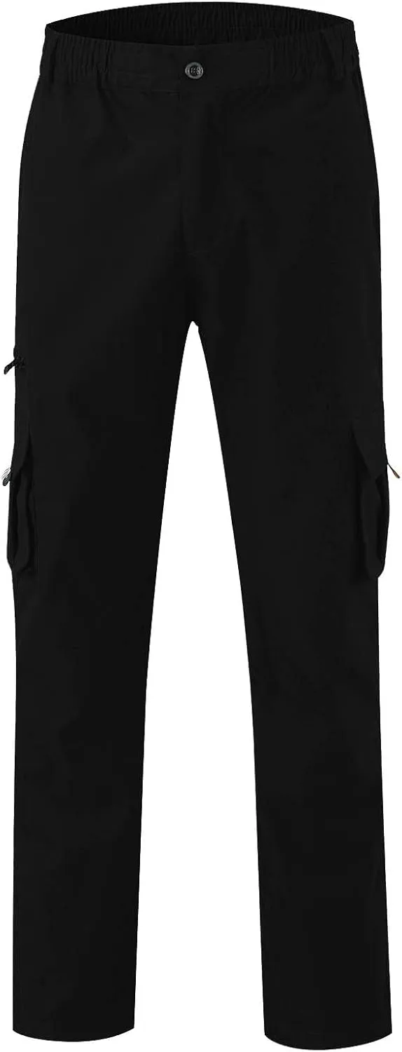 Cargo Pants for Men Multi Pockets Baggy Pants Stretch Skinny Fit Sweatpants Plus Size Hunting Pants 2024
