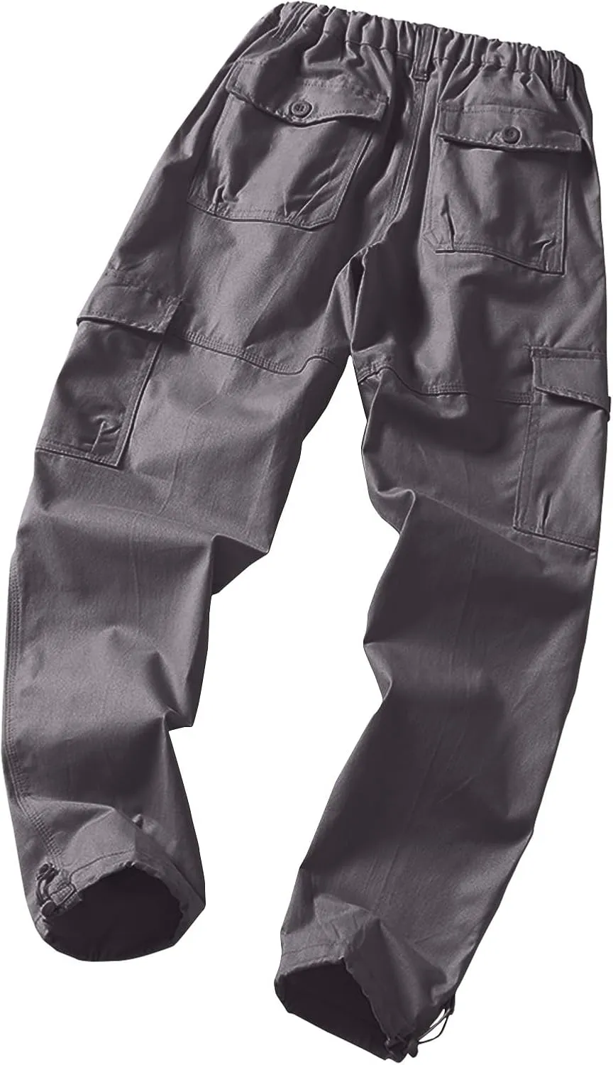 Cargo Pants for Men Multi Pockets Baggy Pants Stretch Skinny Fit Sweatpants Plus Size Hunting Pants 2024