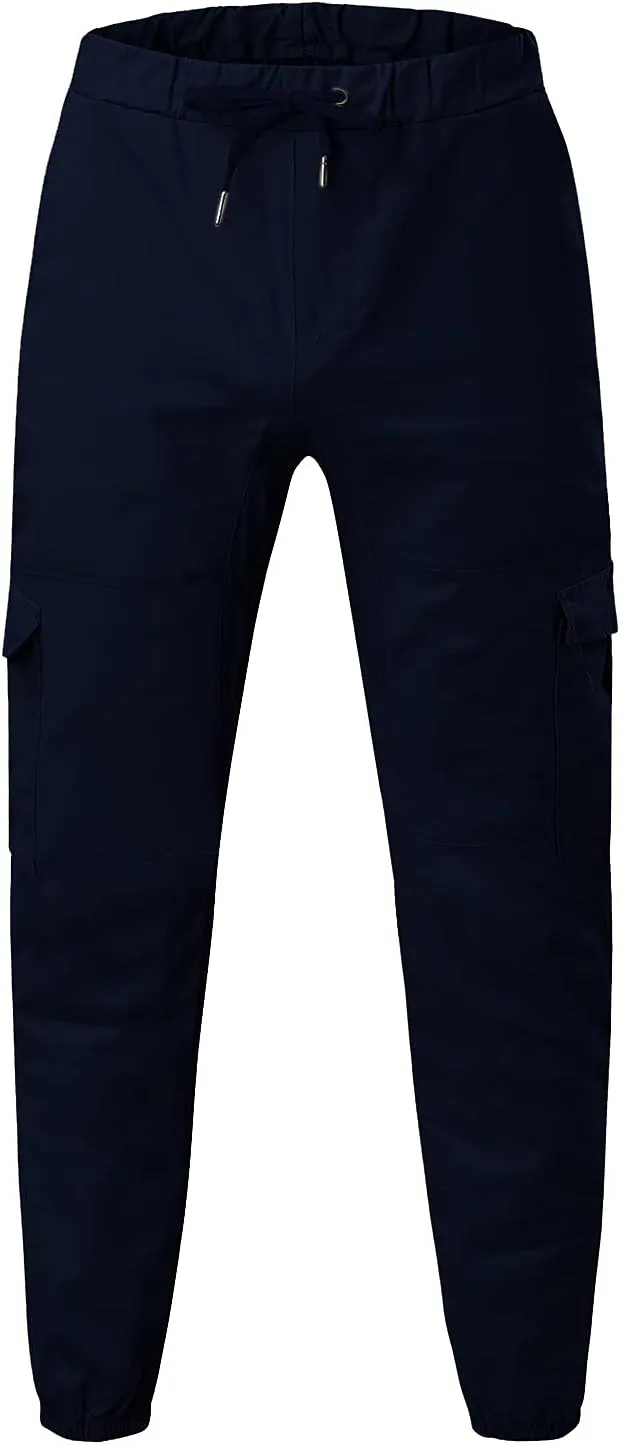 Cargo Pants for Men Slim Fit Wild Work Pants Workout Joggers Tapered Leg Sweatpants for Men with Pockets Hiking Trousers