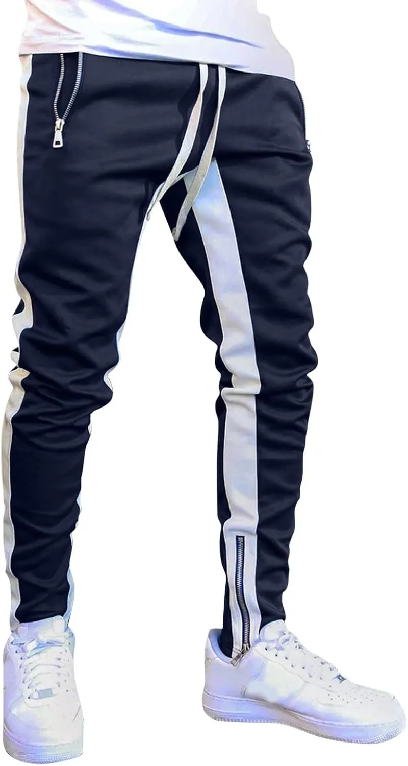 Cargo Pants for Men Work Pants Hip Hop Letter Printed Street Hip Hop Jogging Sweatpants Casual Elastic Waist Trousers